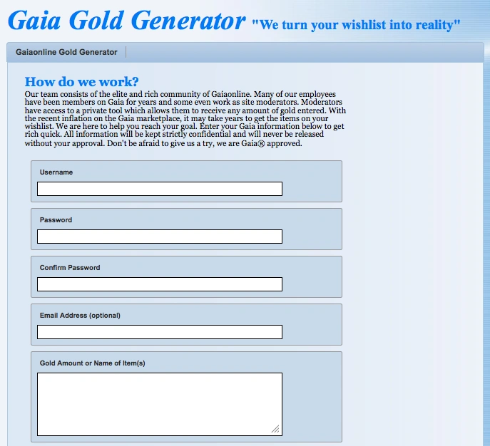Gaia Online Gold Generator Download