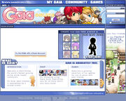 Gaiaonline homepage 2005 dec
