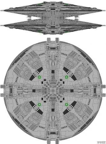 Hades Class Basestar Mark Ia D8 Battlestar Galactica Fanon