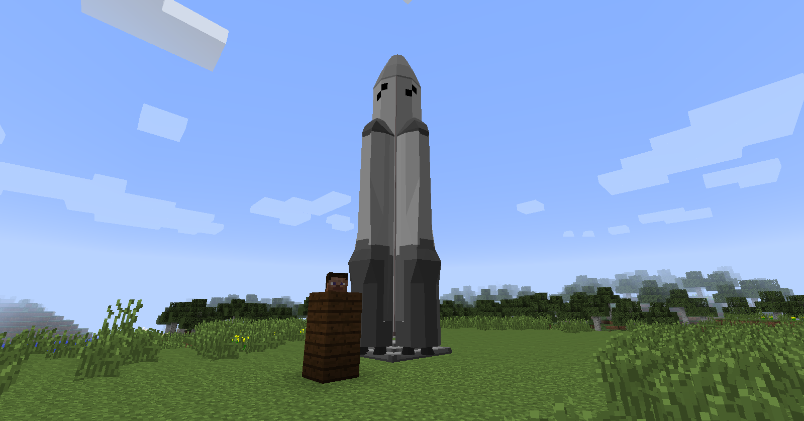 how to make a 3d rocket launcher on minecraft