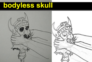 Bodyless skull