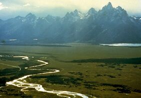 Snake River with Teton Range in background