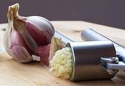 Garlic Press and Garlic