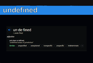 Undefined