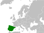 Iberian map europe