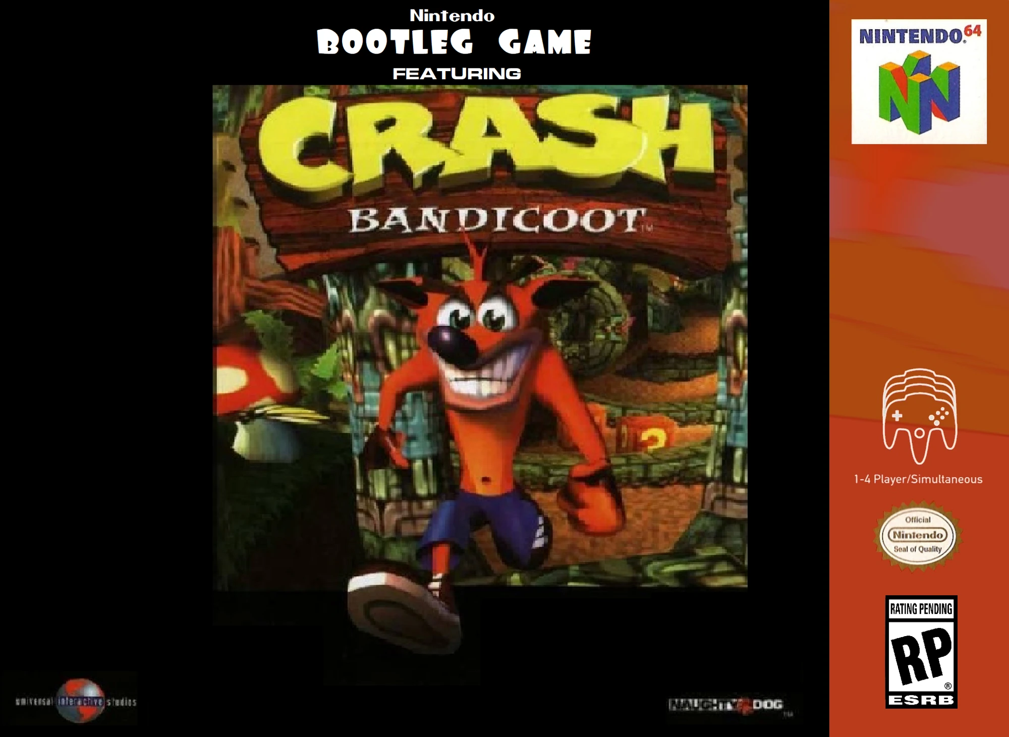 Bootleg Game featuring Crash Bandicoot Game Fanon Wiki Fandom