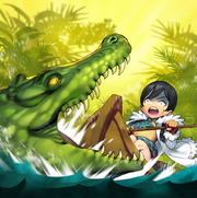 Art yikes crocodile