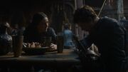 Yara ordonnant à Theon de se ressaisir