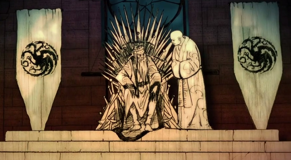 Le Roi Fou Games Of Thrones Image - Varys aux cotés du Roi Fou.jpg | Wiki Game of Thrones | FANDOM