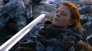 Ygrid seule face à Jon Snow (2x06)