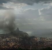 Port-Réal après la destruction du septuaire de Baelor (6x10)