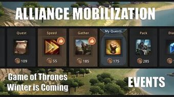 Alliance Mobilization Game Of Thrones Winter Is Coming Game Wiki Fandom