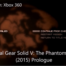 Metal Gear Solid V The Phantom Pain Game Over Dex Wiki Fandom