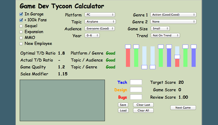 Game Score/Review Score Calculator | Game Dev Tycoon Wiki ...