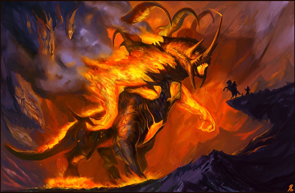 Demon In The Sorcerer S Ring Painting Demon In The Sorcerer S Ring Painting
