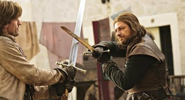 Resultado de imagen para ned stark vs jaime lannister