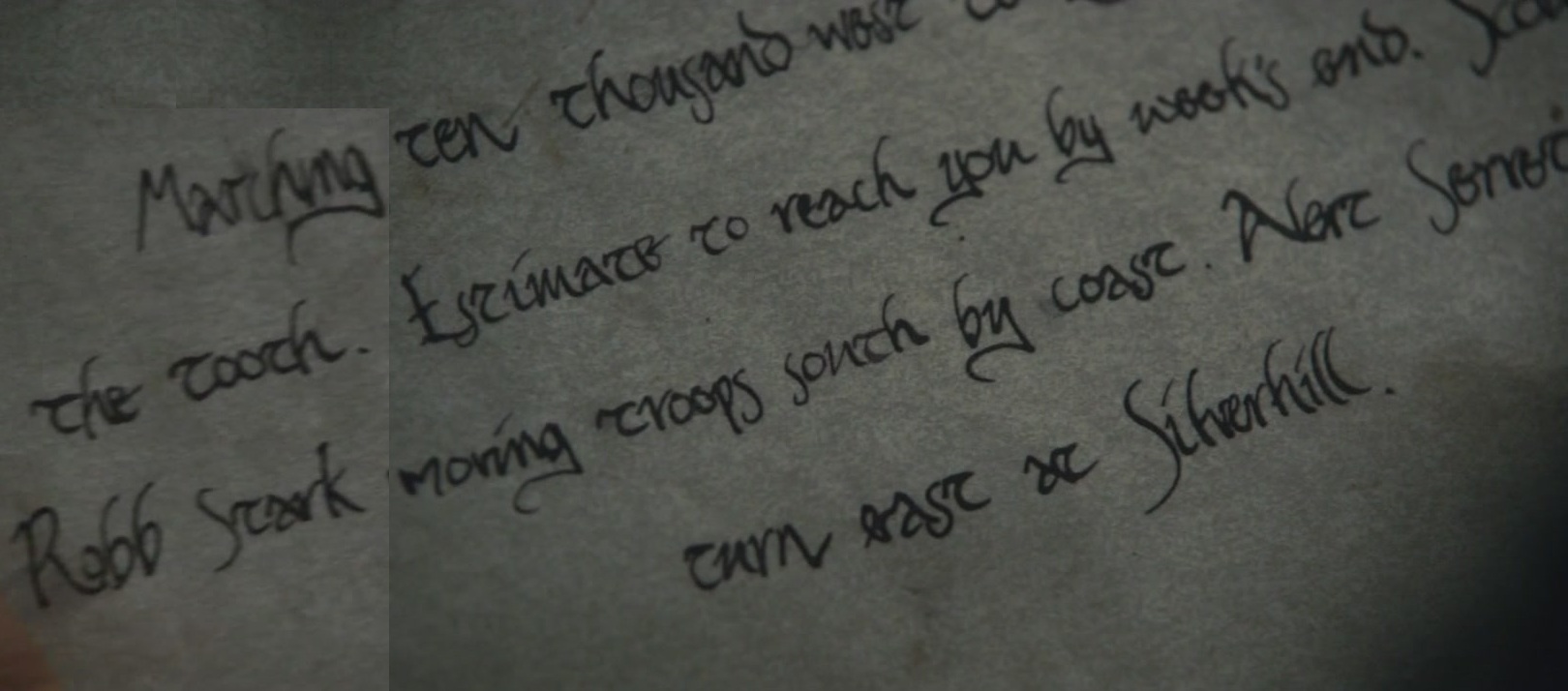 posite screenshot of Arya s letter