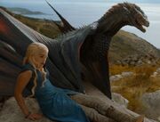 Season 4 Drogon and Dany