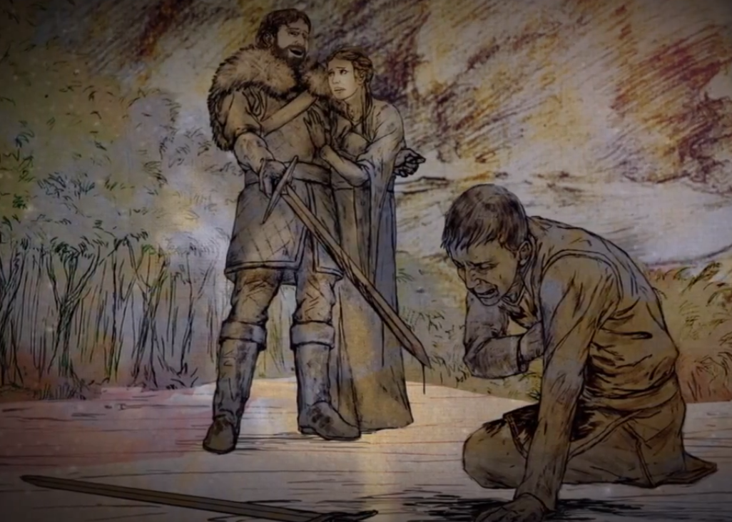 petyr baelish game of thrones wiki fandom powered by wikia man hands a letter to a woman in a hall