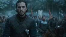 Jon prepares for battle s6