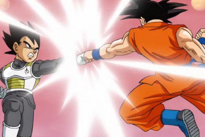 Goku y Vegeta entrenando (DBKZ)