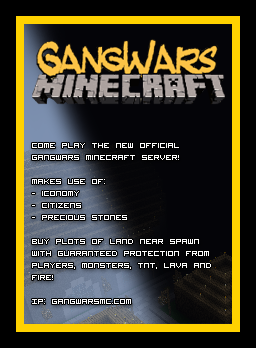 minecraft wanted poster