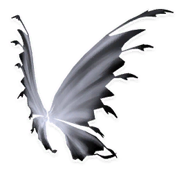 black fairy wings and wand
