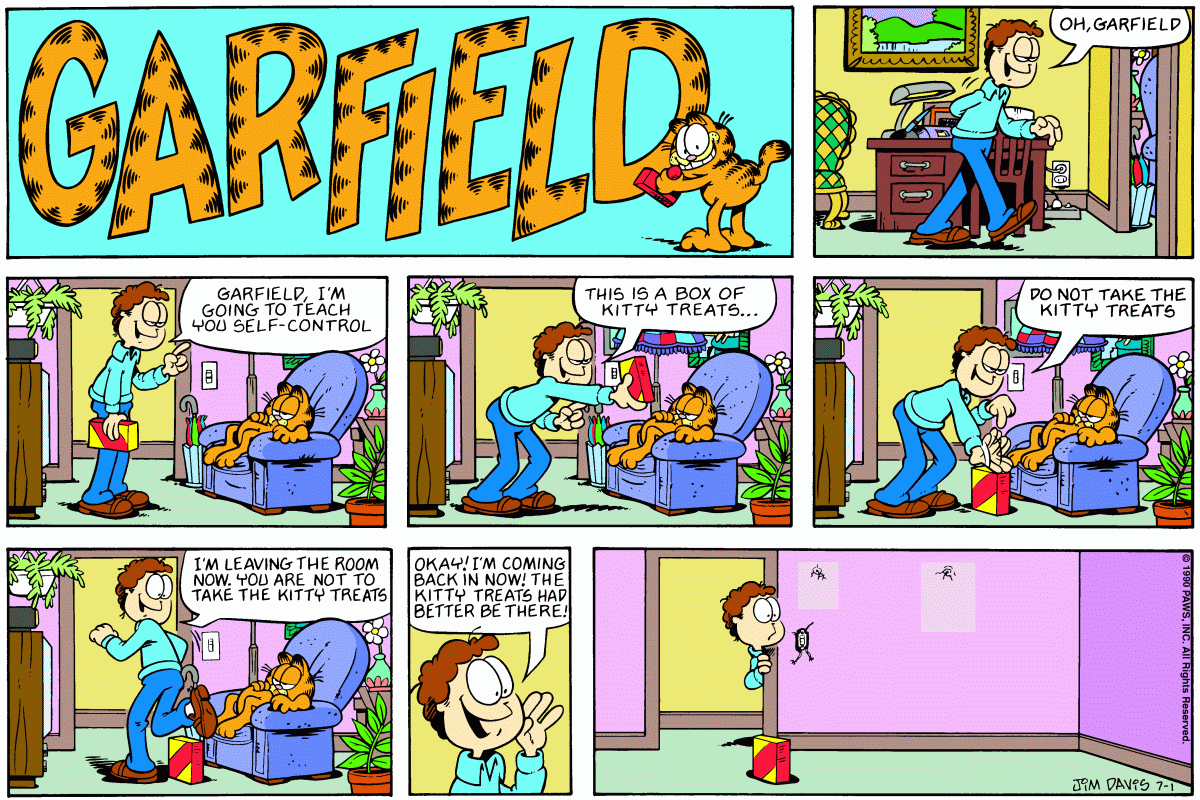 Garfield, July 1990 comic strips Garfield Wiki Fandom