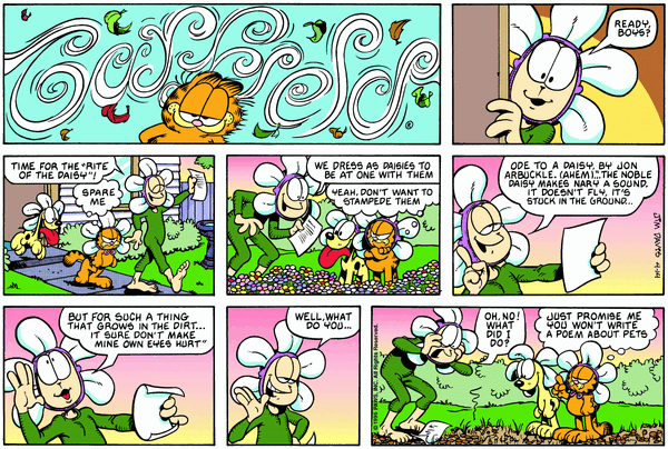 Garfield, April 1996 comic strips | Garfield Wiki | Fandom