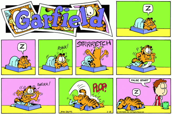 Garfield, February 1990 Comic Strips | Garfield Wiki | Fandom