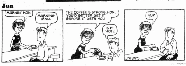 Jon, 1977 comic strips | Garfield Wiki | Fandom