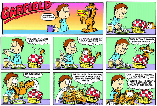Garfield, February 1990 comic strips | Garfield Wiki | Fandom