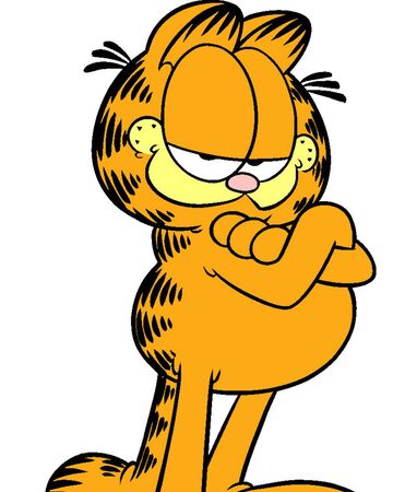 Transparent Garfield Eating Lasagna