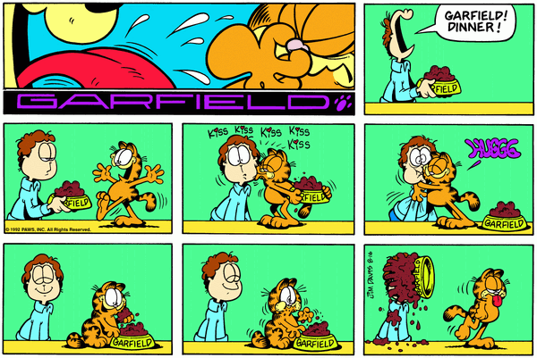 Garfield, August 1992 comic strips | Garfield Wiki | Fandom