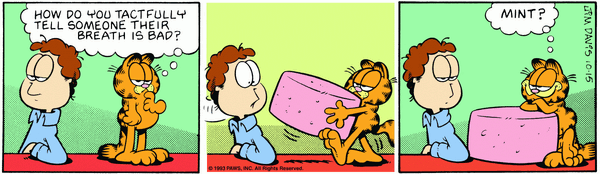 Garfield, October 1993 comic strips | Garfield Wiki | Fandom