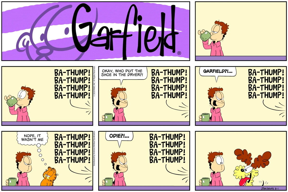 Garfield, March 2020 comic strips Garfield Wiki Fandom