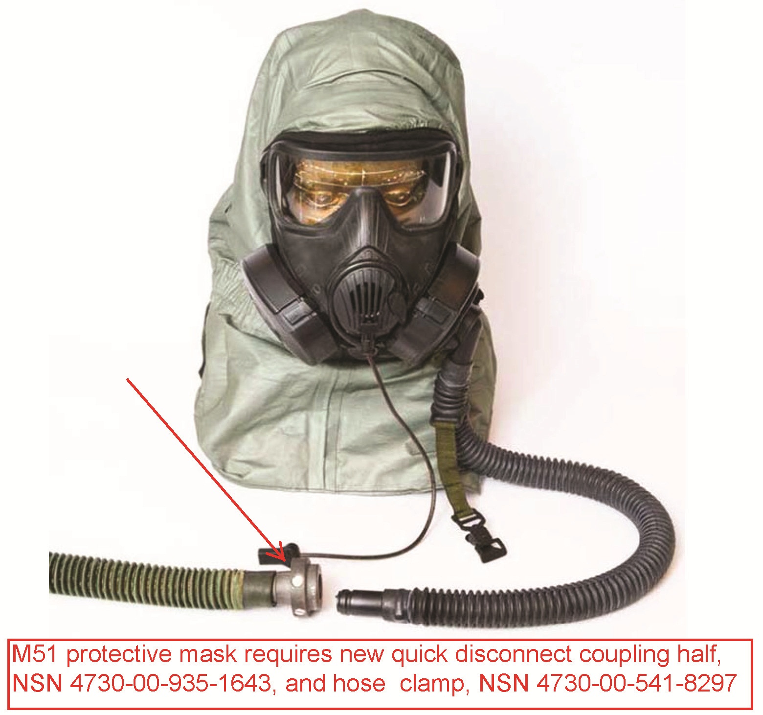 m50 gas mask filter life