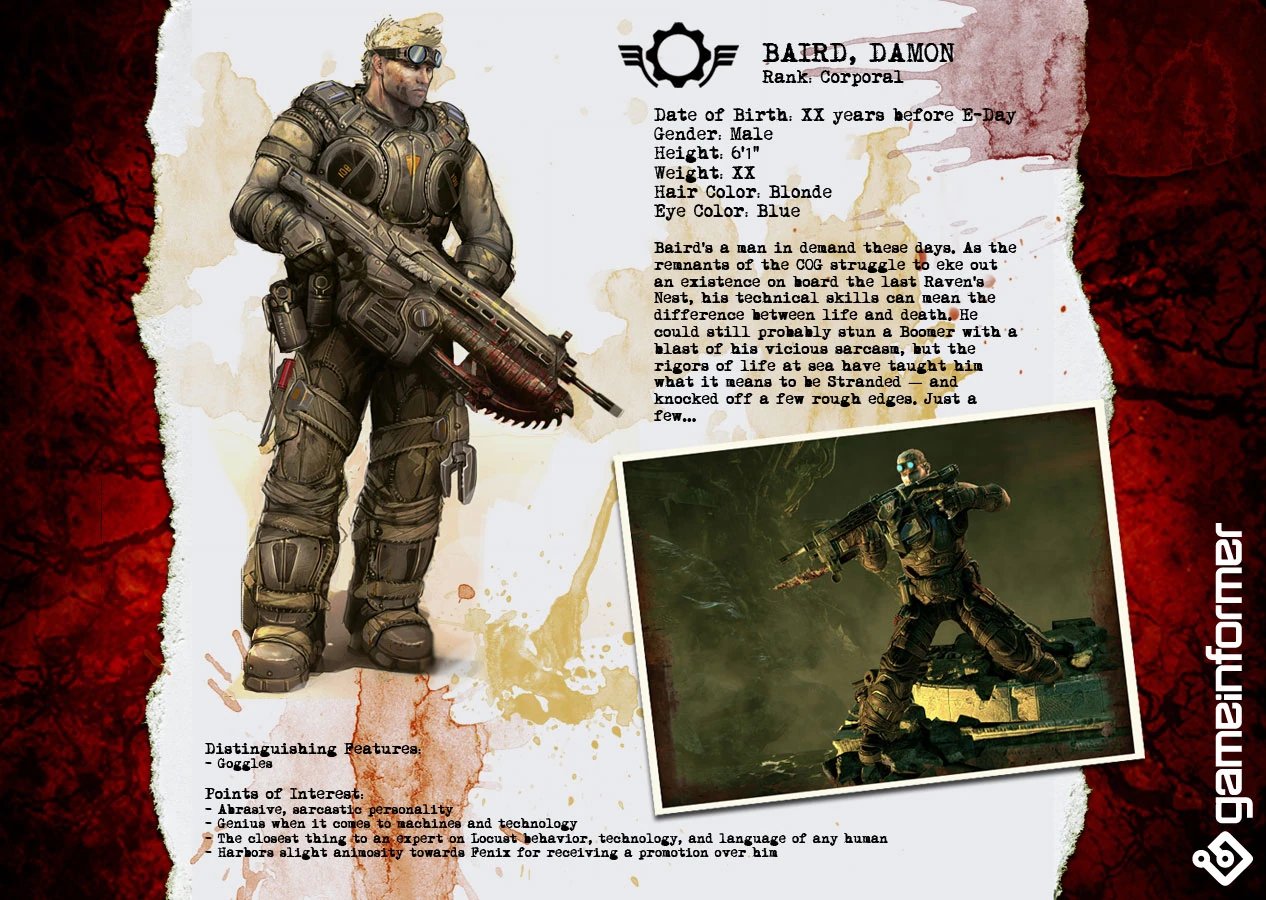 Damon Baird Gears of War Wiki FANDOM powered by Wikia