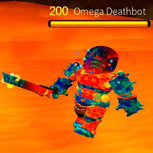 Omega Deathbot Gears Online Roblox Wikia Fandom - lvl 200 roblox