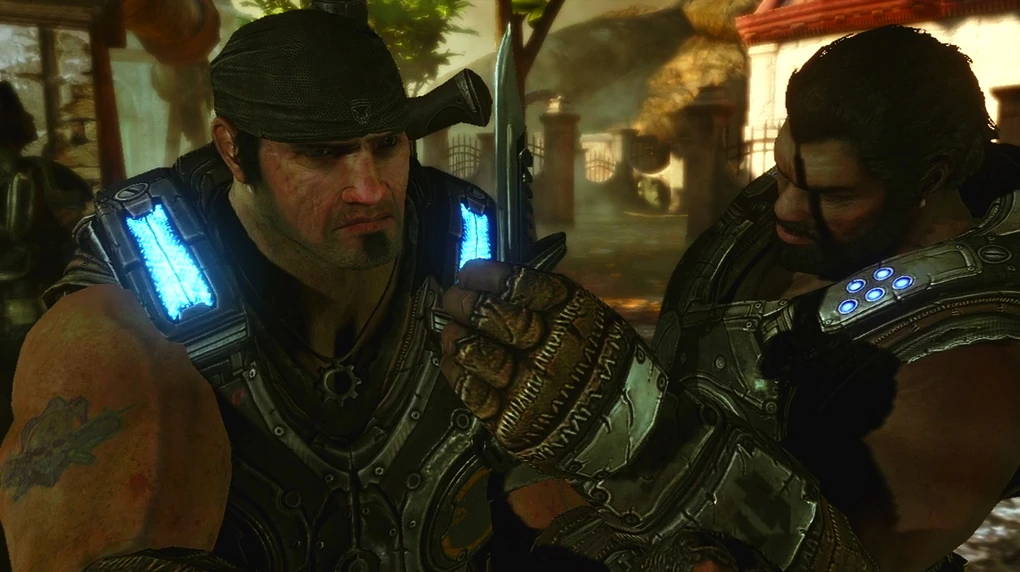 Image Dom giving Marcus his knife.jpg Gears of War FANDOM powered by Wikia