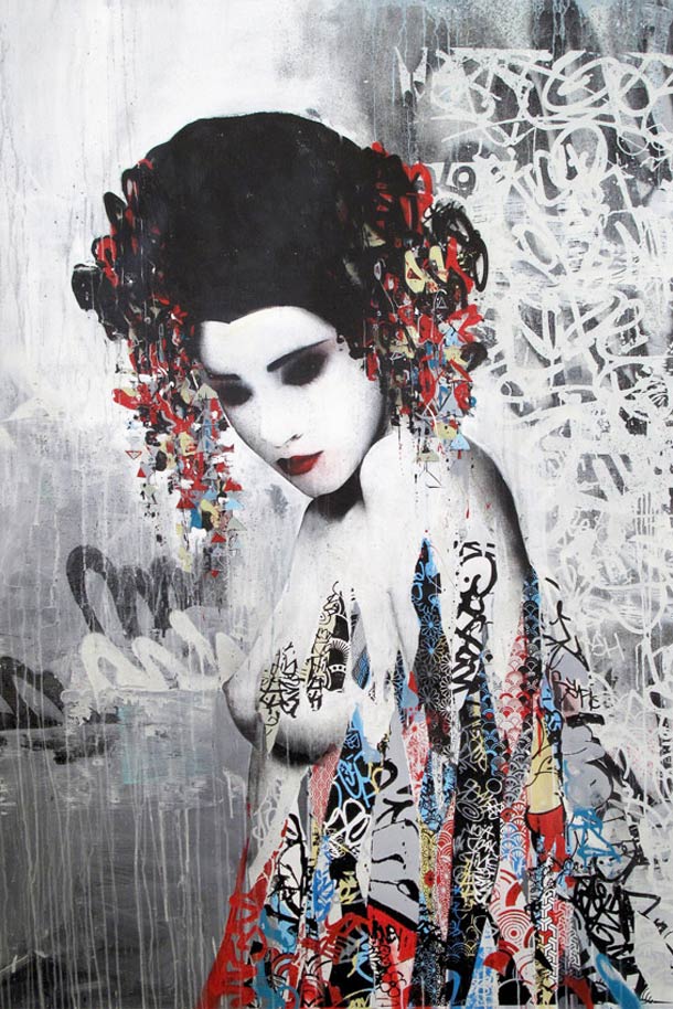 image hush geisha street art 9 jpg geisha world wiki fandom