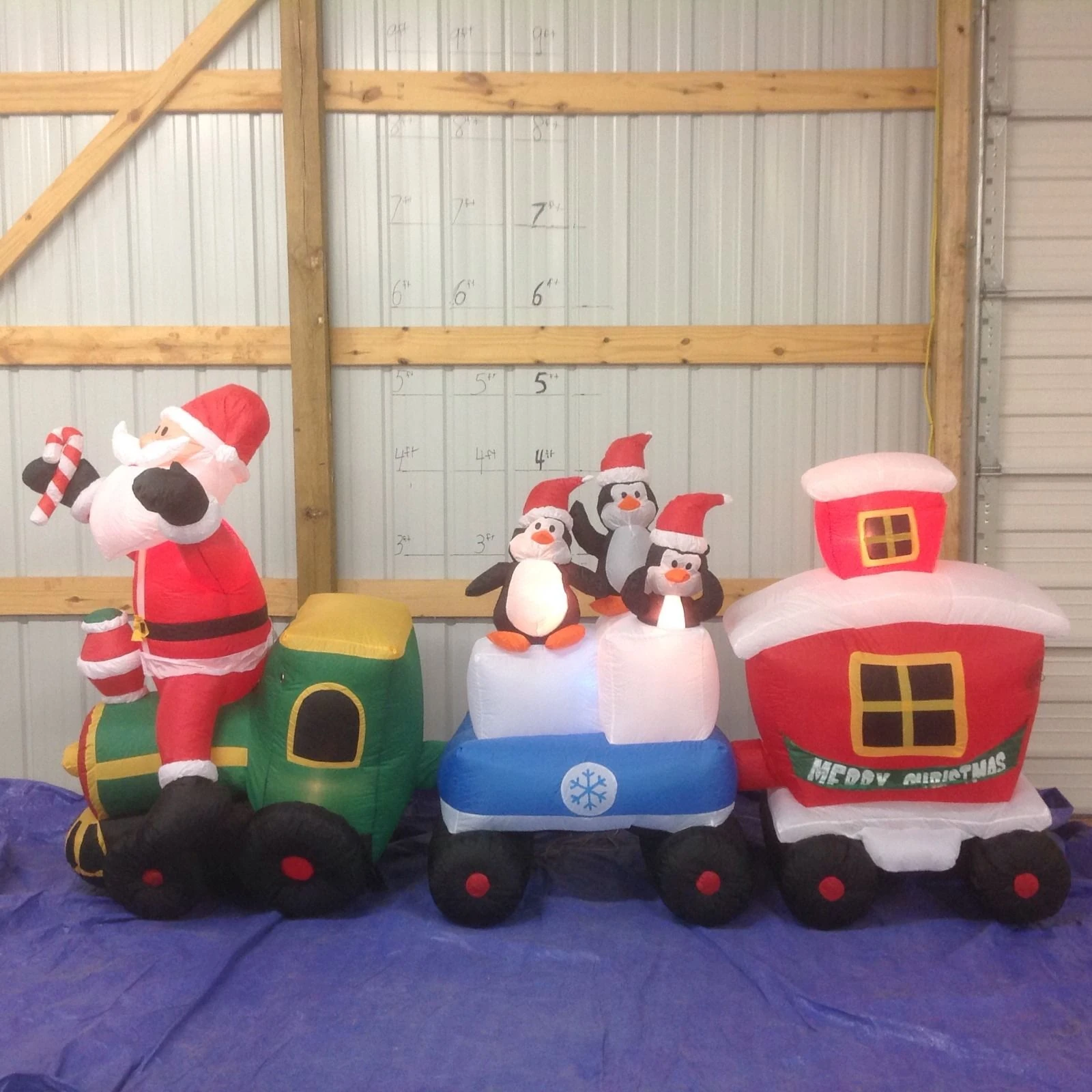 Image Gemmy inflatable santa and friends on christmas train.jpg