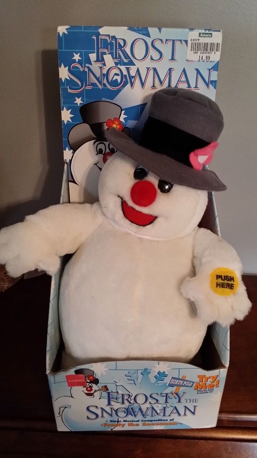 frosty the snowman stuffed toy