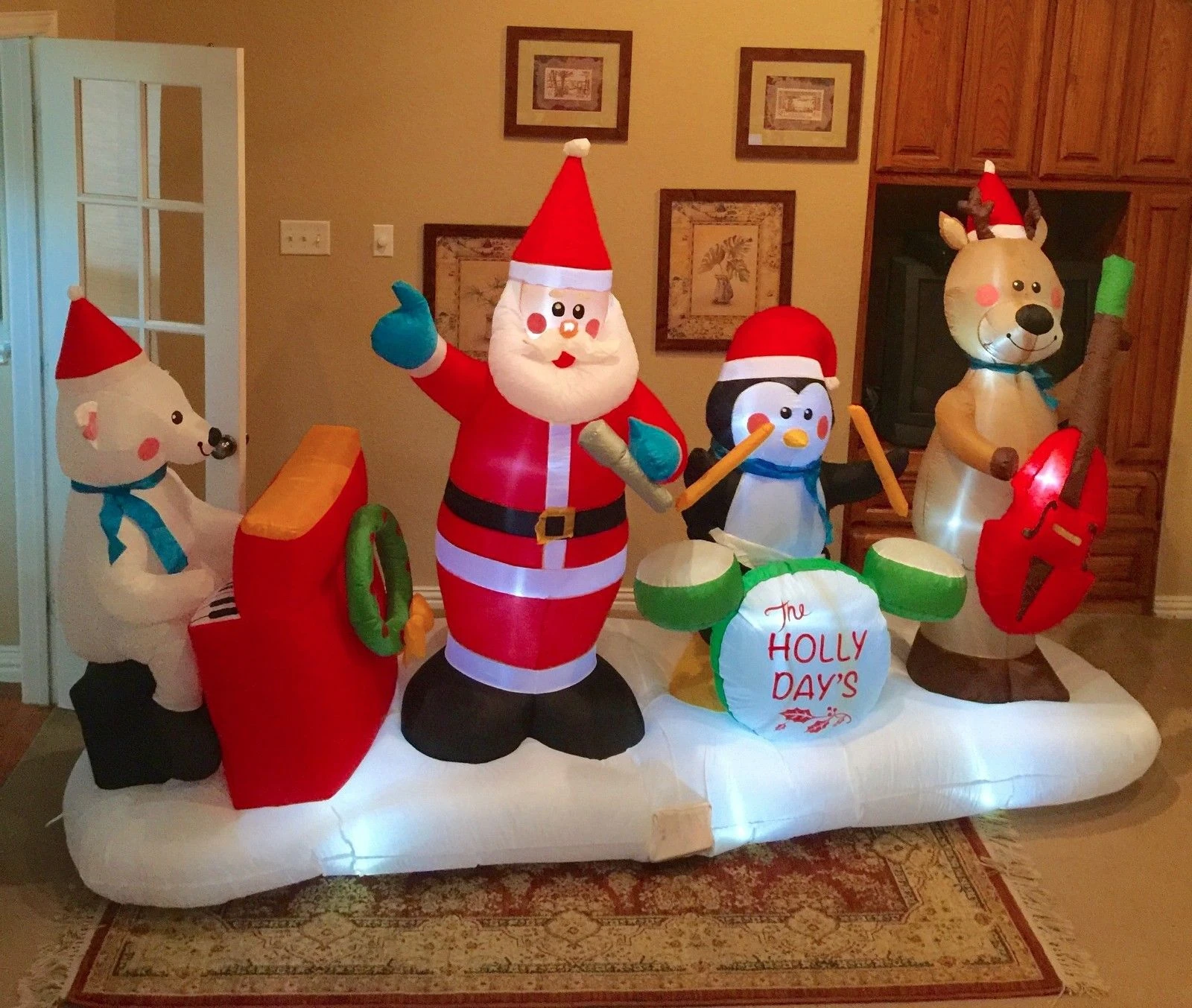 Image Gemmy Prototype Christmas The Holly Days Band Inflatable