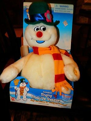 frosty the snowman singing stuffed animal