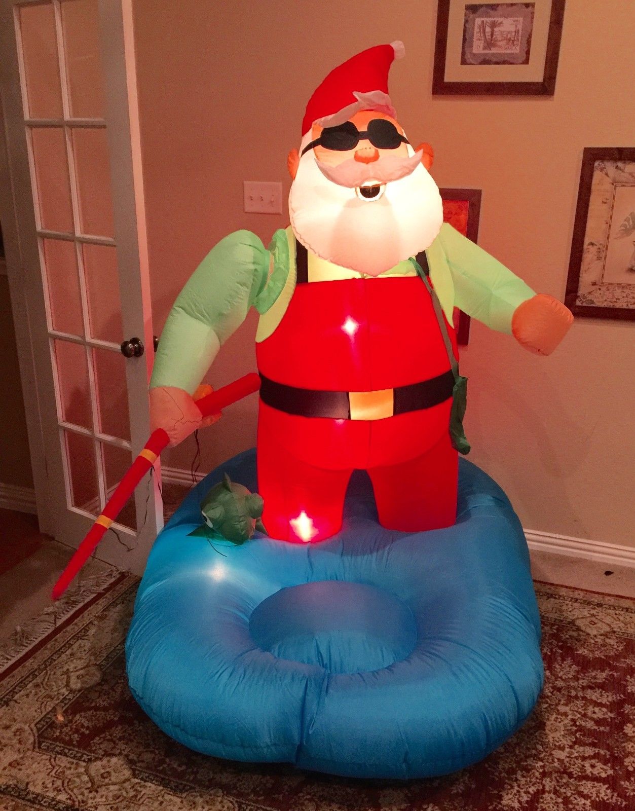 Image - Gemmy Prototype Christmas Santa Fishing Inflatable Airblown.jpg ...