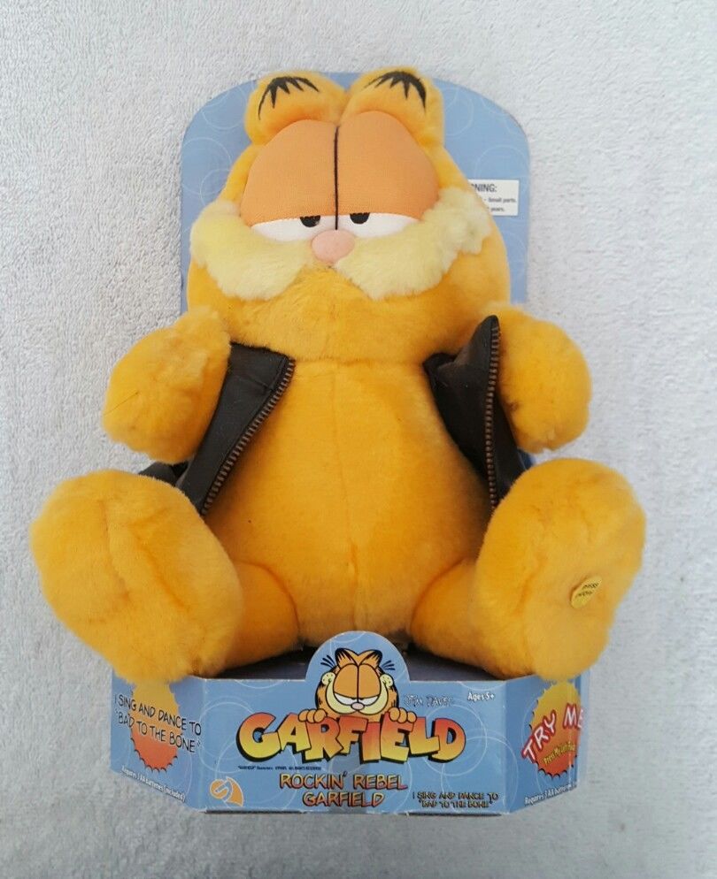 garfield crying emoji plush