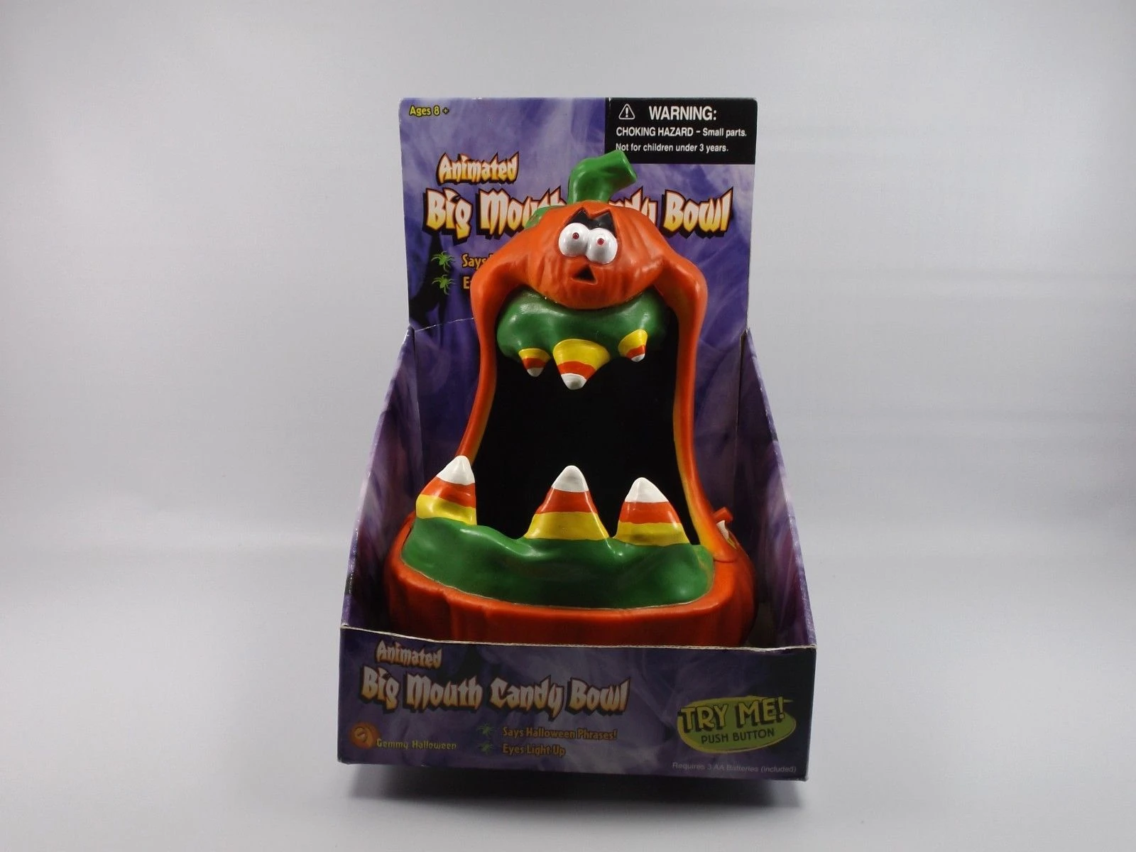 Image - Animated BIG MOUTH Candy Bowl! Halloween Talking 2002 Gemmy 2