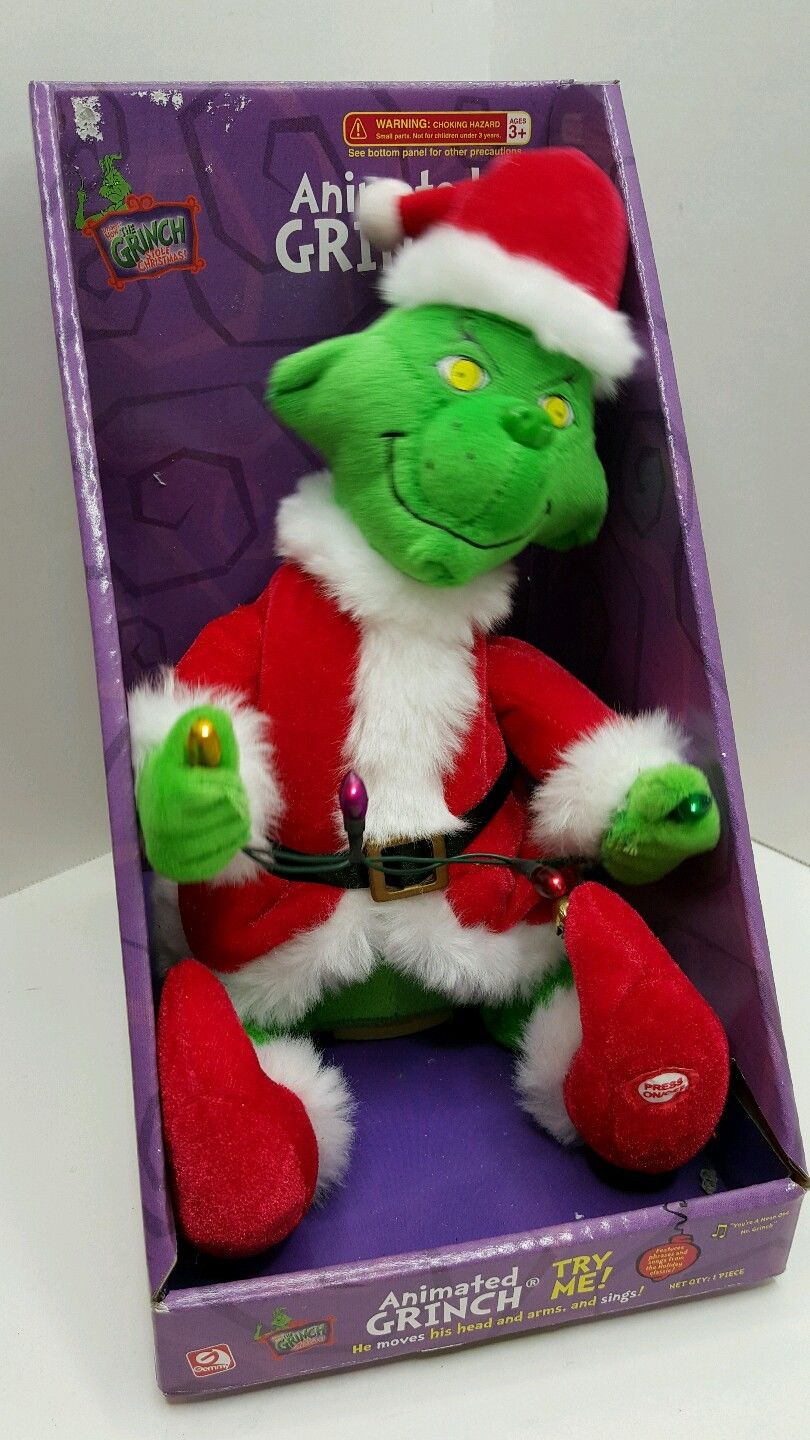 grinch singing plush