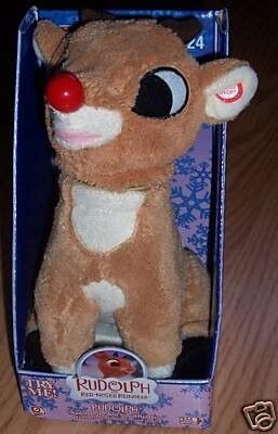 rudolph singing plush